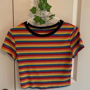Colorful striped top